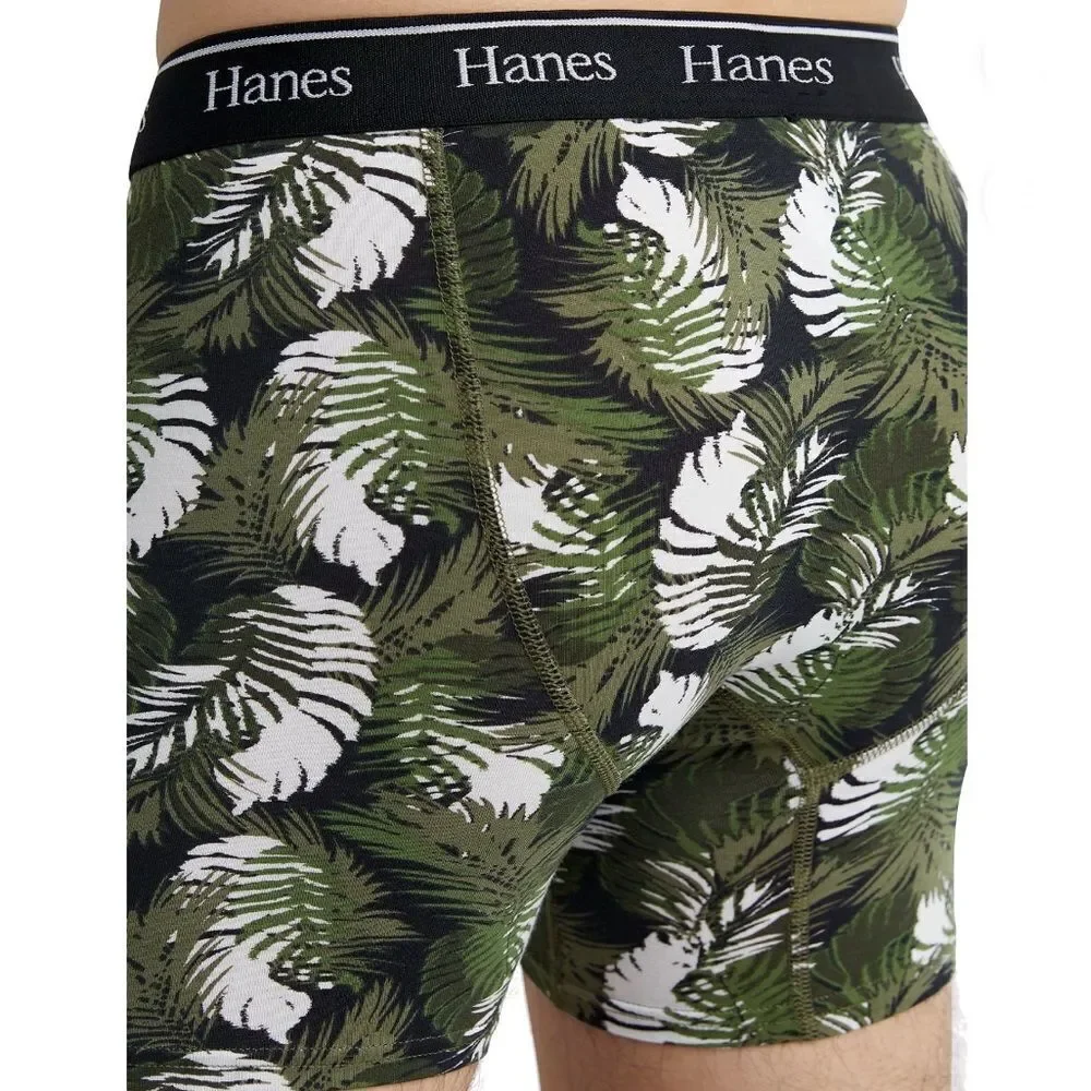 Hanes Originals Boxer Briefs, Moisture-Wicking Stretch Cotton 2, 3-Packs Size S